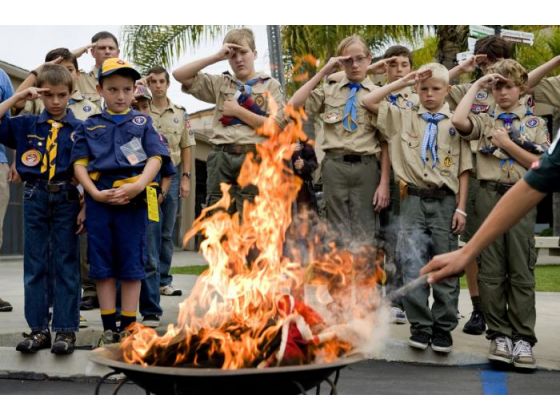 flag burn