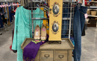 Stores – Display of goods Variety of goods on display at a Goodwill store