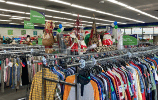 Stores – Men’s Clothing Men's clothing section at Goodwill